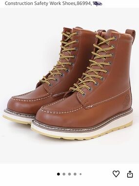 NEW GOLDEN RETRIEVER Work Boot 8" Soft Toe Non-slip Water Resistant 86994 11.5